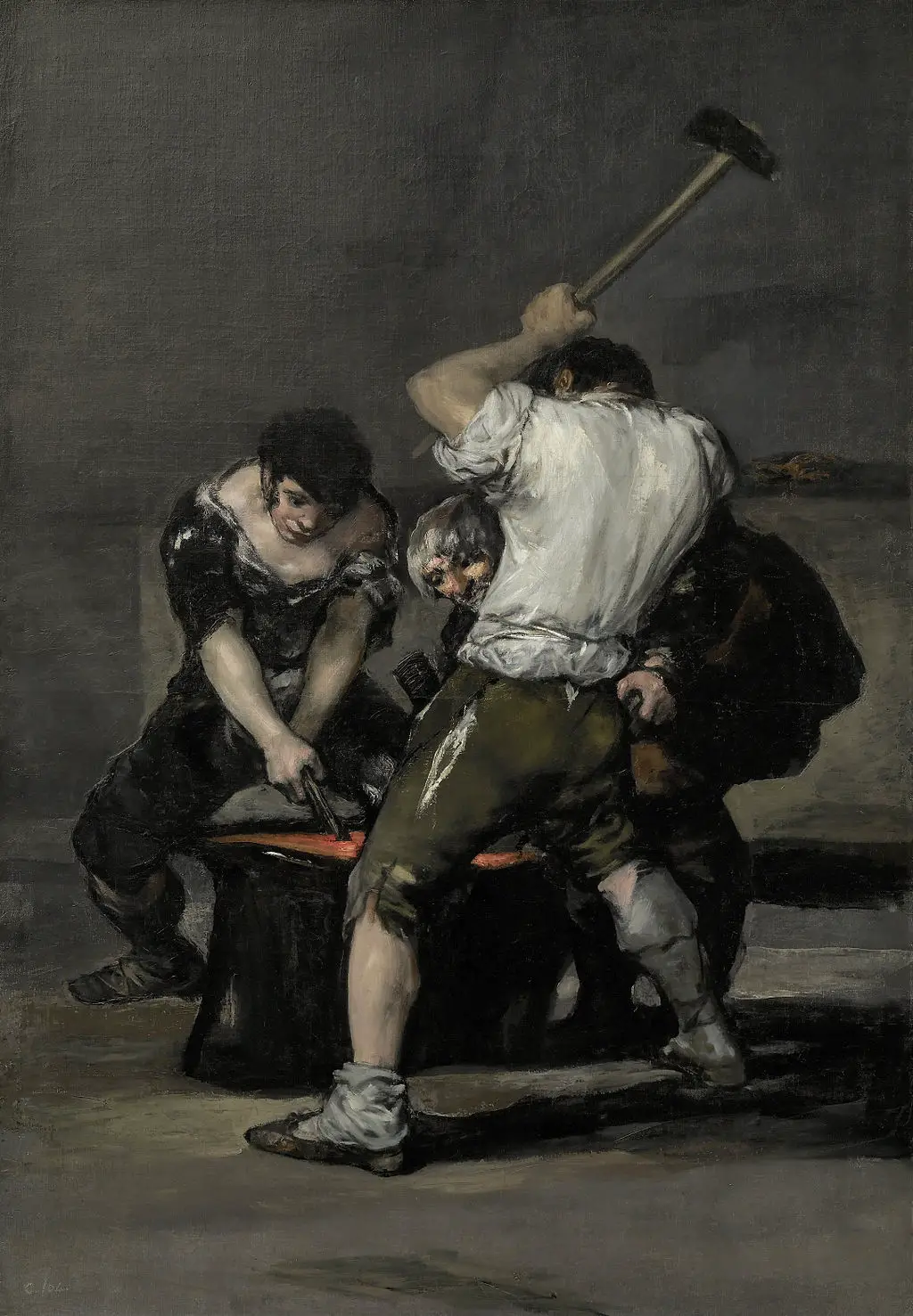 The Forge in Detail Francisco de Goya